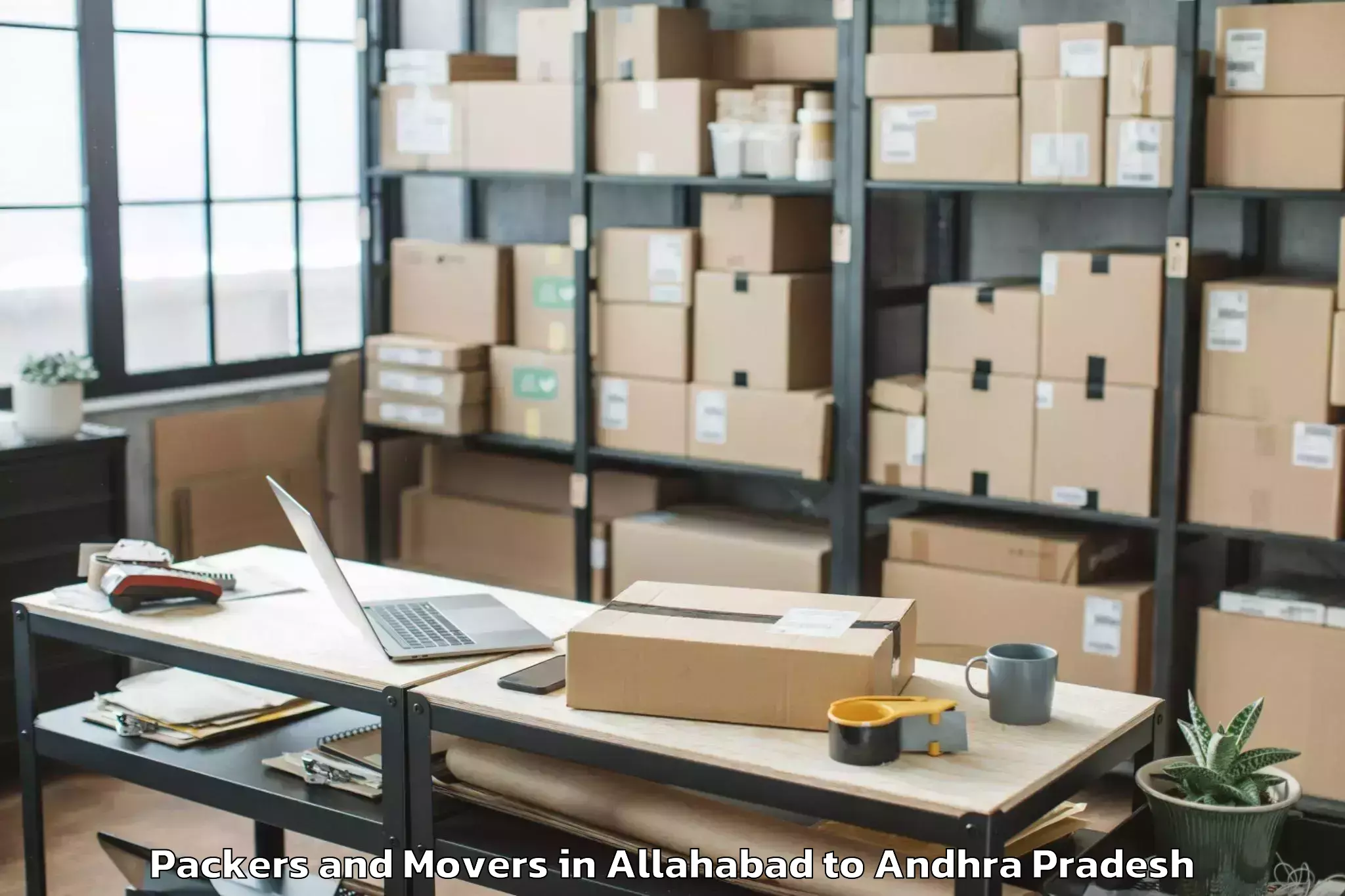 Professional Allahabad to Medikonduru Packers And Movers